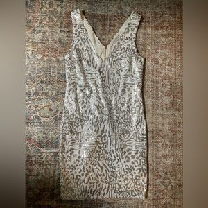 NWOT Sequin Animal Print Dress, Size Small